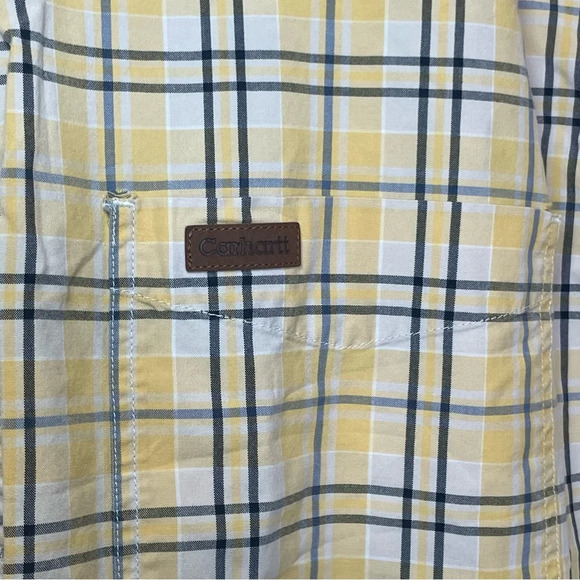 Carhartt S148 Short Sleeve Plaid Shirt Men's XL Button Down 100% Cotton Outdoor - Picture 4 of 11